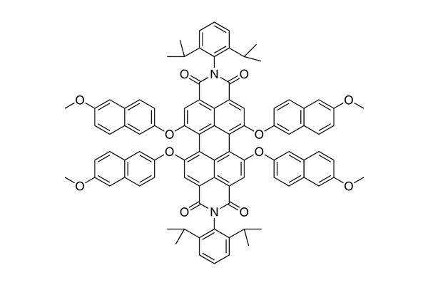 2,9-Bis(2,6-diisopropylphenyl)-5,6,12,13-tetrakis((6-methoxynaphthalen-2-yl)oxy)anthra[2,1,9-def:6,5,10-d'e'f']diisoquinoline-1,3,8,10(2H,9H)-tetraoneͼƬ