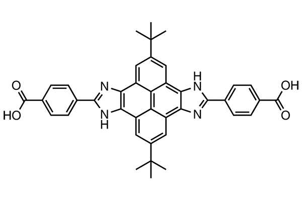 4,4'-(2,8-Di-tert-butyl-4,10-dihydropyreno[4,5-d:9,10-d']diimidazole-5,11-diyl)dibenzoic acidͼƬ