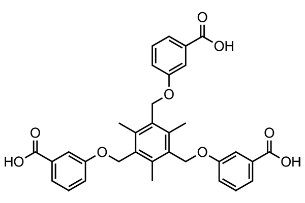 3,3',3''-(((2,4,6-Trimethylbenzene-1,3,5-triyl)tris(methylene))tris(oxy))tribenzoic acidͼƬ