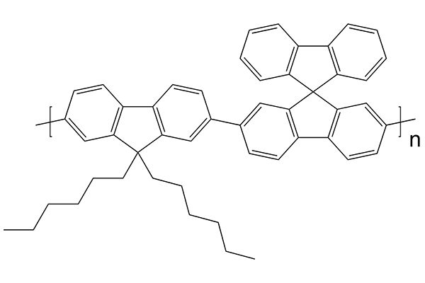 Poly[(9,9-dihexylfluorenyl-2,7-diyl)-alt-(9,9'-spirobifluorene-2,7-diyl)]ͼƬ