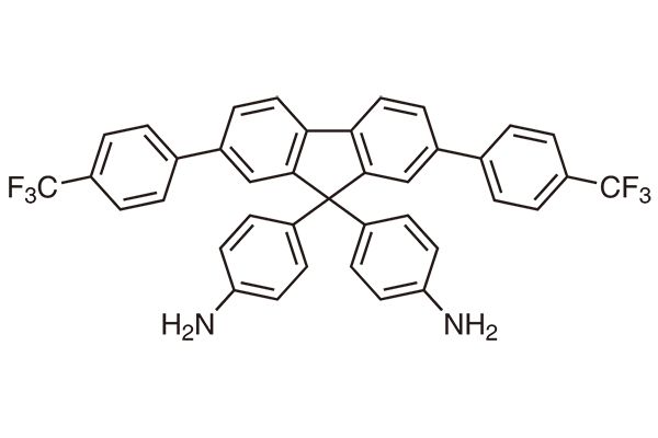 4,4'-(2,7-Bis(4-(trifluoromethyl)phenyl)-9H-fluorene-9,9-diyl)dianilineͼƬ
