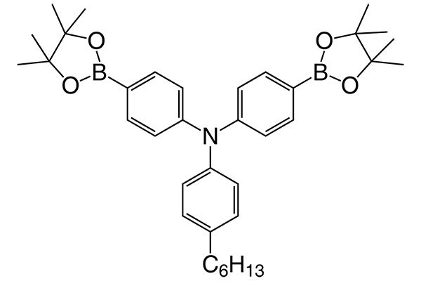 4-hexyl-N,N-bis(4-(4,4,5,5-tetramethyl-1,3,2-dioxaborolan-2-yl)phenyl)anilineͼƬ