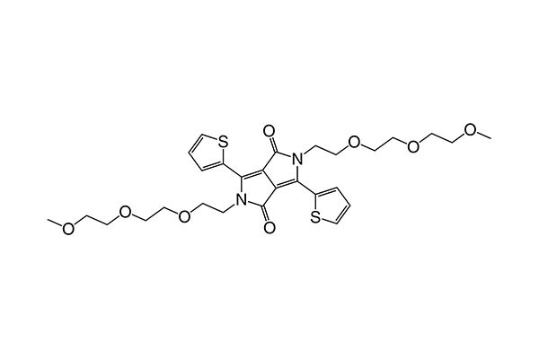 2,5-Bis(2-(2-(2-methoxyethoxy)ethoxy)ethyl)-3,6-di(thiophen-2-yl)pyrrolo[3,4-c]pyrrole-1,4(2H,5H)-dioneͼƬ