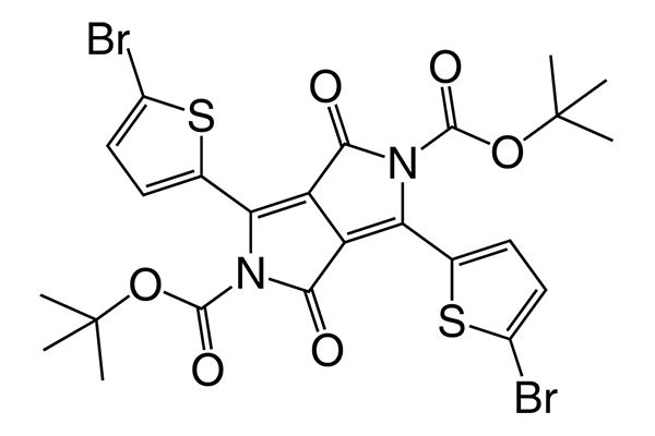Di-tert-butyl 3,6-bis(5-bromothiophen-2-yl)-1,4-dioxopyrrolo[3,4-c] pyrrole-2,5(1H,4H)-dicarboxylateͼƬ