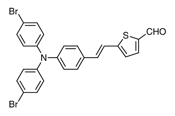 (E)-5-(4-(Bis(4-bromophenyl)-amino)styryl)thiophene-2-carbaldehydeͼƬ