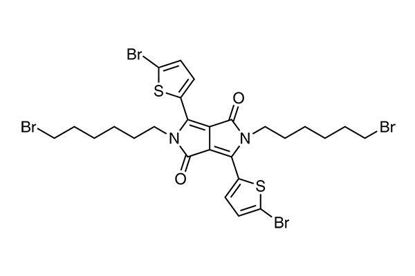 2,5-Bis(6-bromohexyl)-3,6-bis(5-bromothiophen-2-yl)pyrrolo[3,4-c ]pyrrole-1,4(2H,5H)-dioneͼƬ