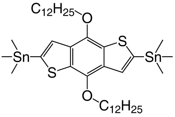 2,6-Bis(trimethyltin)-4,8-bis(dodecyloxyl)benzo[1,2-b 4,5-b' ]dithiopheneͼƬ