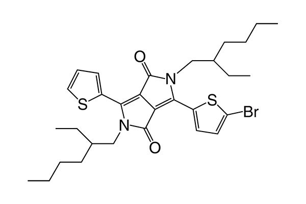3-(5-Bromothiophen-2-yl)-2,5-bis(2-ethylhexyl)-6-(thiophen-2-yl)pyrrolo[3,4-c ]pyrrole-1,4(2H,5H)-dioneͼƬ