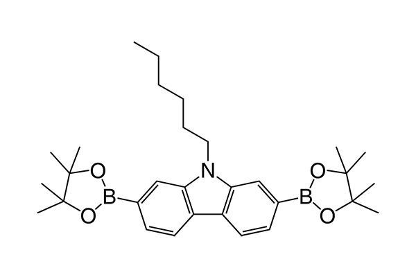 9-hexyl-2,7-bis(4,4,5,5-tetramethyl-1,3,2-dioxaborolan-2-yl)-9H-carbazoleͼƬ