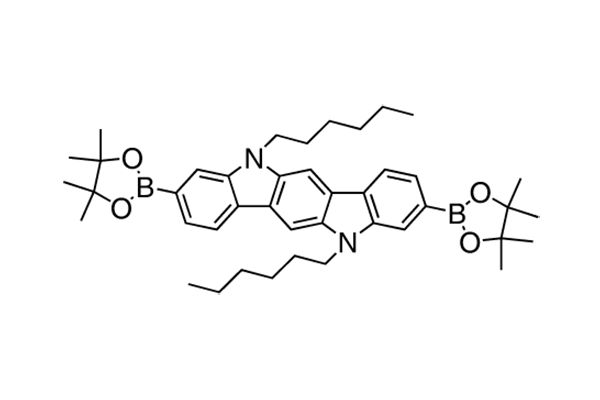 5,11-Dihexyl-3,9-bis(4,4,5,5-tetramethyl-1,3,2-dioxaborolan-2-yl)-5,11-dihydroindolo[3,2-b ]carbazoleͼƬ
