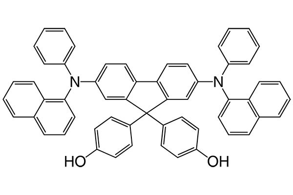 4,4'-(2,7-Bis(naphthalen-1-yl(phenyl)amino)-9H-fluorene-9,9-diyl)diphenolͼƬ