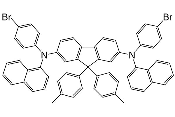 N2,N7-bis(4-bromophenyl)-N2,N7-di(naphthalen-1-yl)-9,9-di-p-tolyl-9H-fluorene-2,7-diamineͼƬ