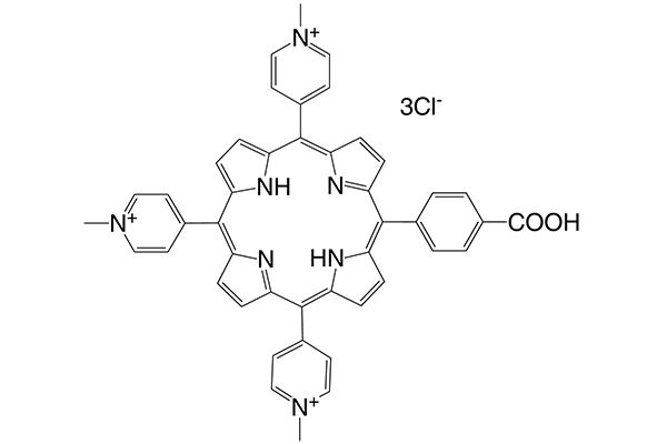 5-(4-Carboxyphenyl)-10,15,20-tri(N-methyl-4-pyridyl)porphyrin trichlorideͼƬ