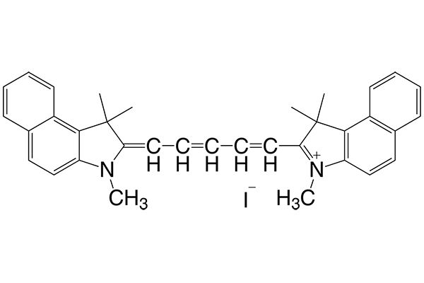 1,1,3-Trimethyl-2-[5-(1,1,3-trimethyl-1,3-dihydro-2H-benzo[e]-indol-2-ylidene)-1,3-pentadienyl]-1H-benzo[e]indolium iodideͼƬ