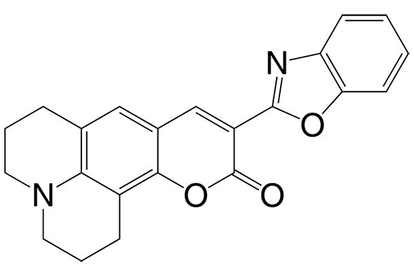 10-(2-Benzoxazolyl)-2,3,6,7-tetrahydro-1H,5H,11H-[1]benzopyrano[6,7,8-ij]quinolizin-11-oneͼƬ