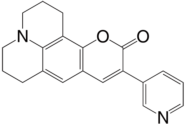 2,3,6,7-Tetrahydro-10-(3-pyridyl)-1H,5H,11H-[1]benzopyrano[6,7,8-ij]quinolizin-11-oneͼƬ