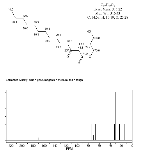 3-Oxotetradecanoic acid glycerideͼ1