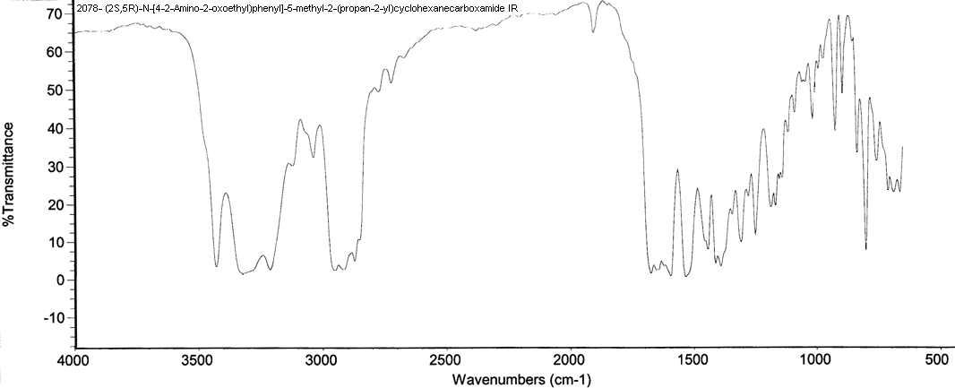 (2S,5R)-N-[4-(2-amino-2-oxo-ethyl)phenyl]-2-isopropyl-5-methyl-cyclohexanecarboxamideͼ3