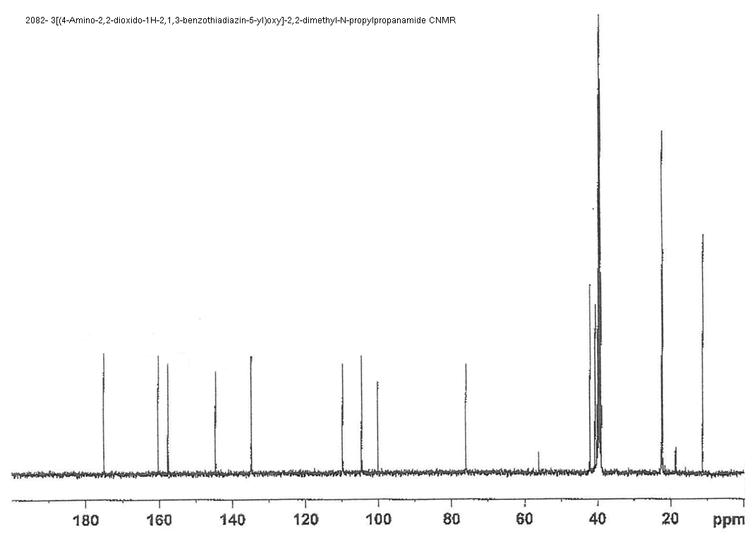 3-(4-Amino-1H-benzo[c][1,2,6]thiadiazin-5-yloxy-2,2-dimethyl-N-propylpropanamide-2,2-dioxideͼ1