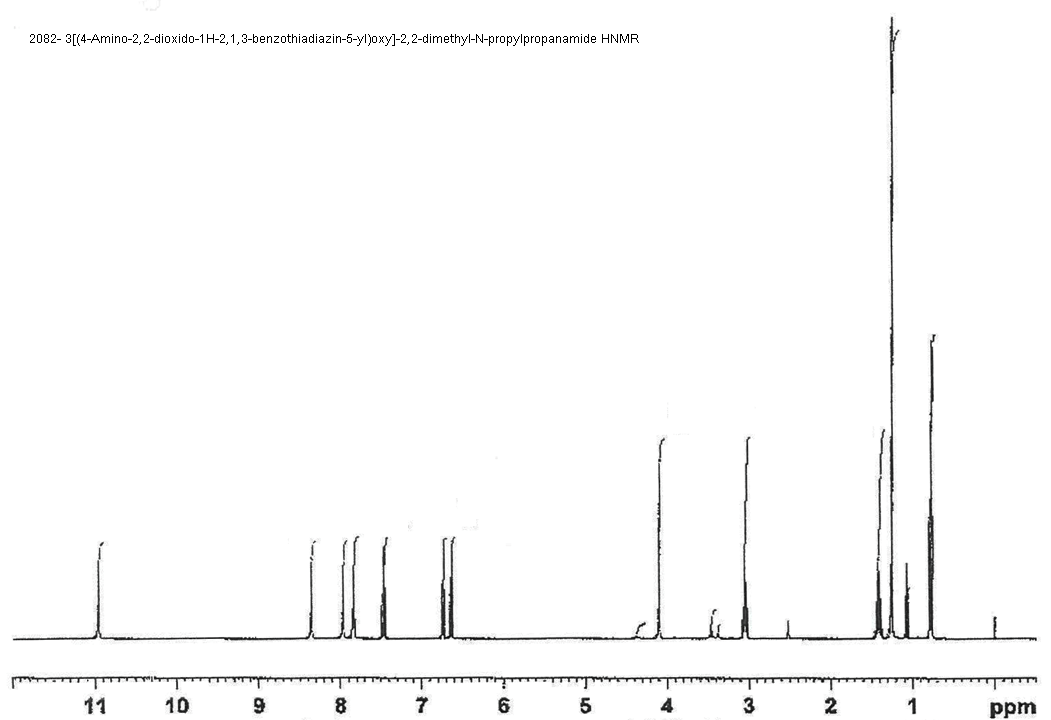 3-(4-Amino-1H-benzo[c][1,2,6]thiadiazin-5-yloxy-2,2-dimethyl-N-propylpropanamide-2,2-dioxideͼ2